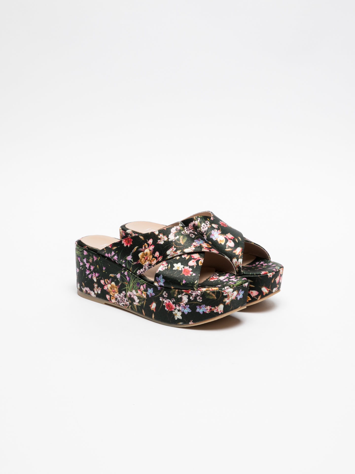 Foreva Mules de Plataforma em Preto